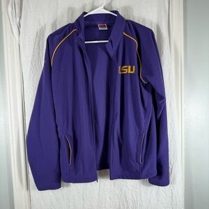 LSU Nike Youth Fleece Zippered Sweater Jacket L 12-14